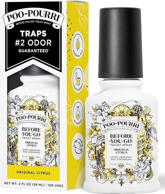 Poo-Pourri Before-You-Go Toilet Spray, Original Citrus, 2 Fl Oz, 2 Pack - Image 2