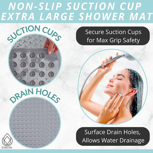 ENKOSI Extra Large Shower Mat Non Slip - Image 2