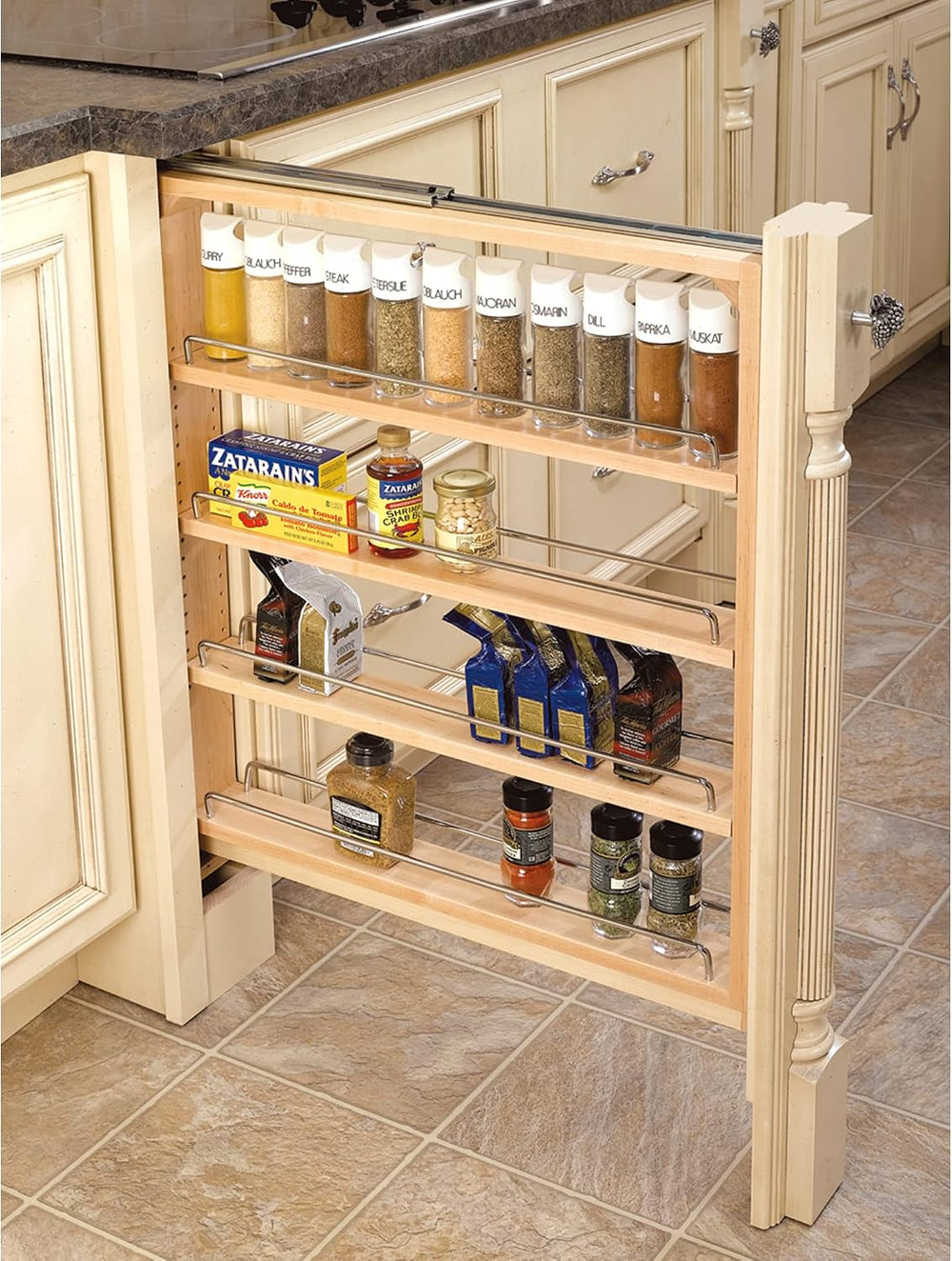 Rev-A-Shelf Kitchen Cabinet Pullout Base Filler, 3" W x 30" H