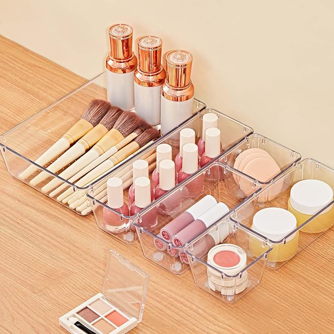 SMARTAKE 28 Piece Drawer Organizers