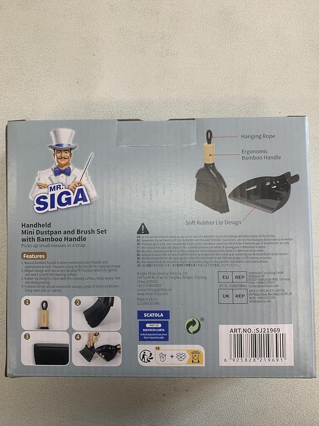 MR.SIGA Mini Dustpan and Brush Set, Portable Cleaning Brush and Dustpan Combo - Image 8