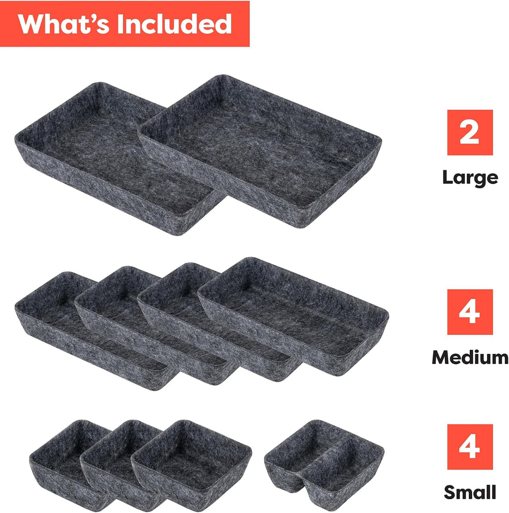 Rajas Goods Drawer Organizer Compatible with Ikea Alex Drawer Unit, 10-Piece ...