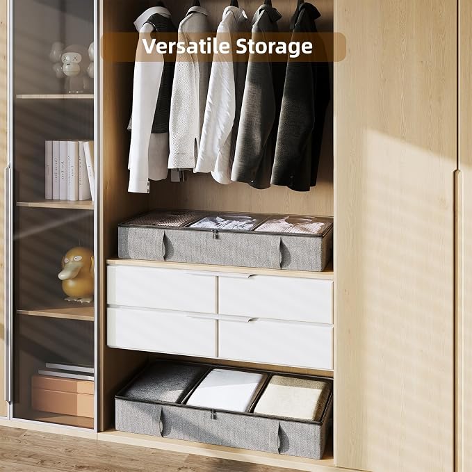 Vailando Under Bed Storage, 2 Pack Under Bed Storage Containers - Image 6