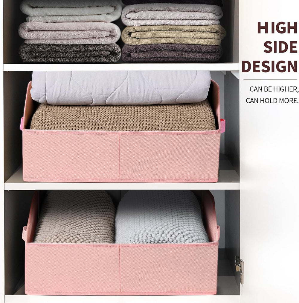 Homsorout Closet Baskets for Shelves Trapezoid - Decorative Storage Baskets w...