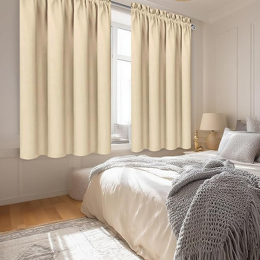 DWCN Blackout Curtains Room Darkening Thermal Insulated Bedroom Curtains Window - Image 2