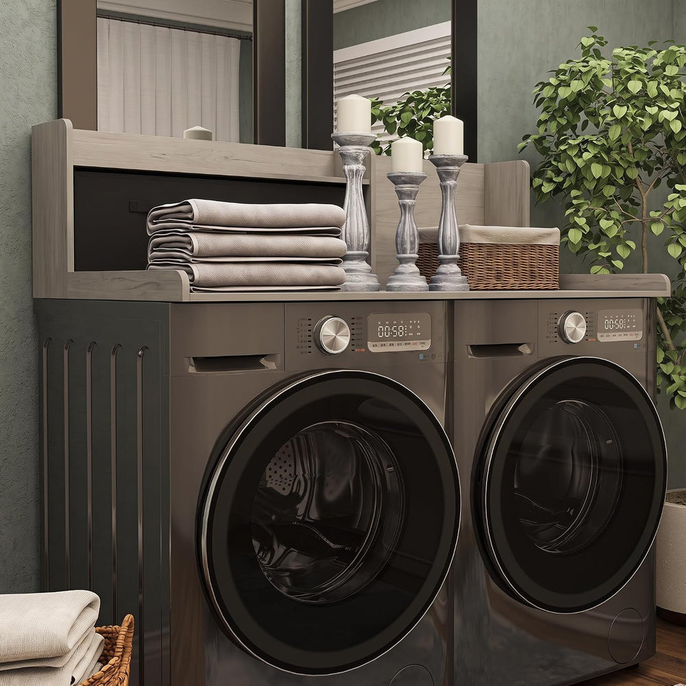 TaoHFE Washer Dryer Countertop,Washer and Dryer Topper for Laundry,Grey OAK