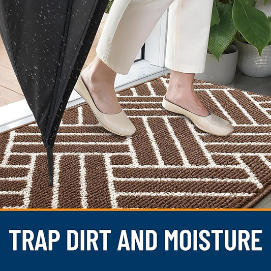 OLANLY Large Indoor Door Mat, 59x35 Inch, Dirt Resistant and Absorbent - Image 2