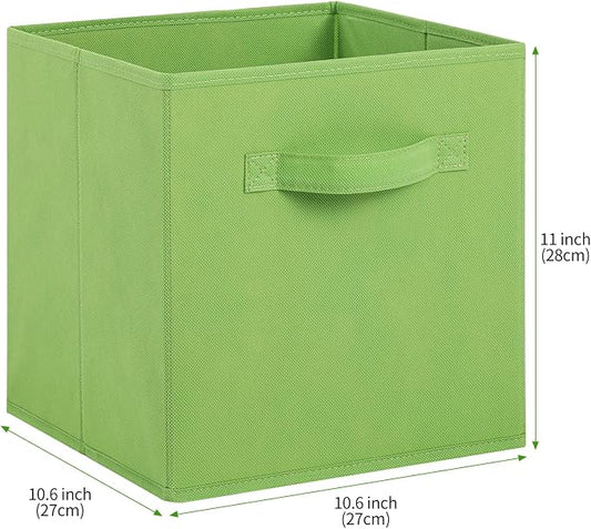 Stero Fabric Storage Bins 6 Pack Fun Colored Durable Storage Cubes - Image 2