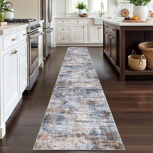 IOHOUZE Abstract Runner Rug 2x12 Ft Washable Runners - Image 2