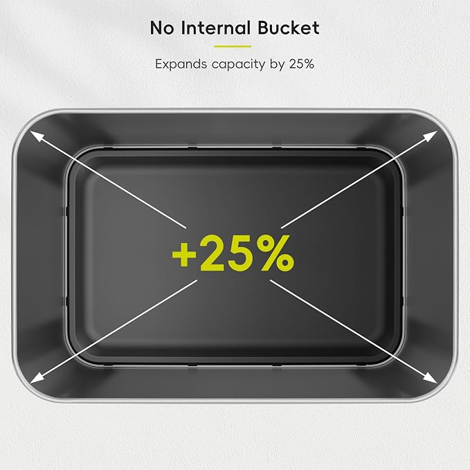 EKO Mirage-T 50 Liter / 13.2 Gallon Touchless Rectangular Motion Sensor Trash - Image 9