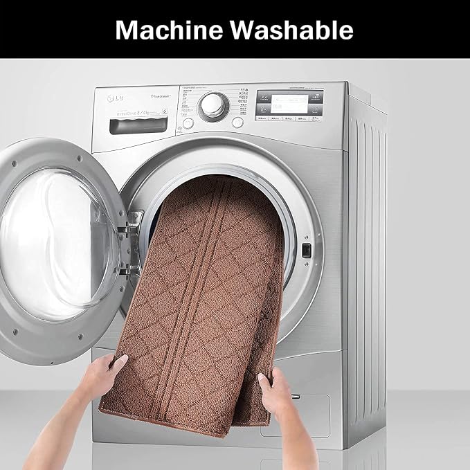 REFETONE Indoor Doormat, Front Back Door Mat 20"x32" Absorbent Rubber Backing - Image 6