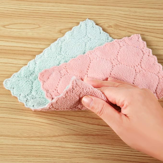 Hypermotion Microfiber Cleaning Cloth, Kitchen Towels, Double-Sided Microfiber - Image 7
