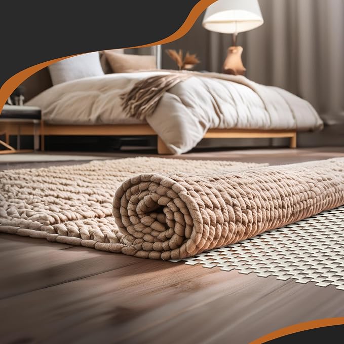 Nevlers 2 ft x 60 ft White Non Slip Rug Gripper Roll - Image 9