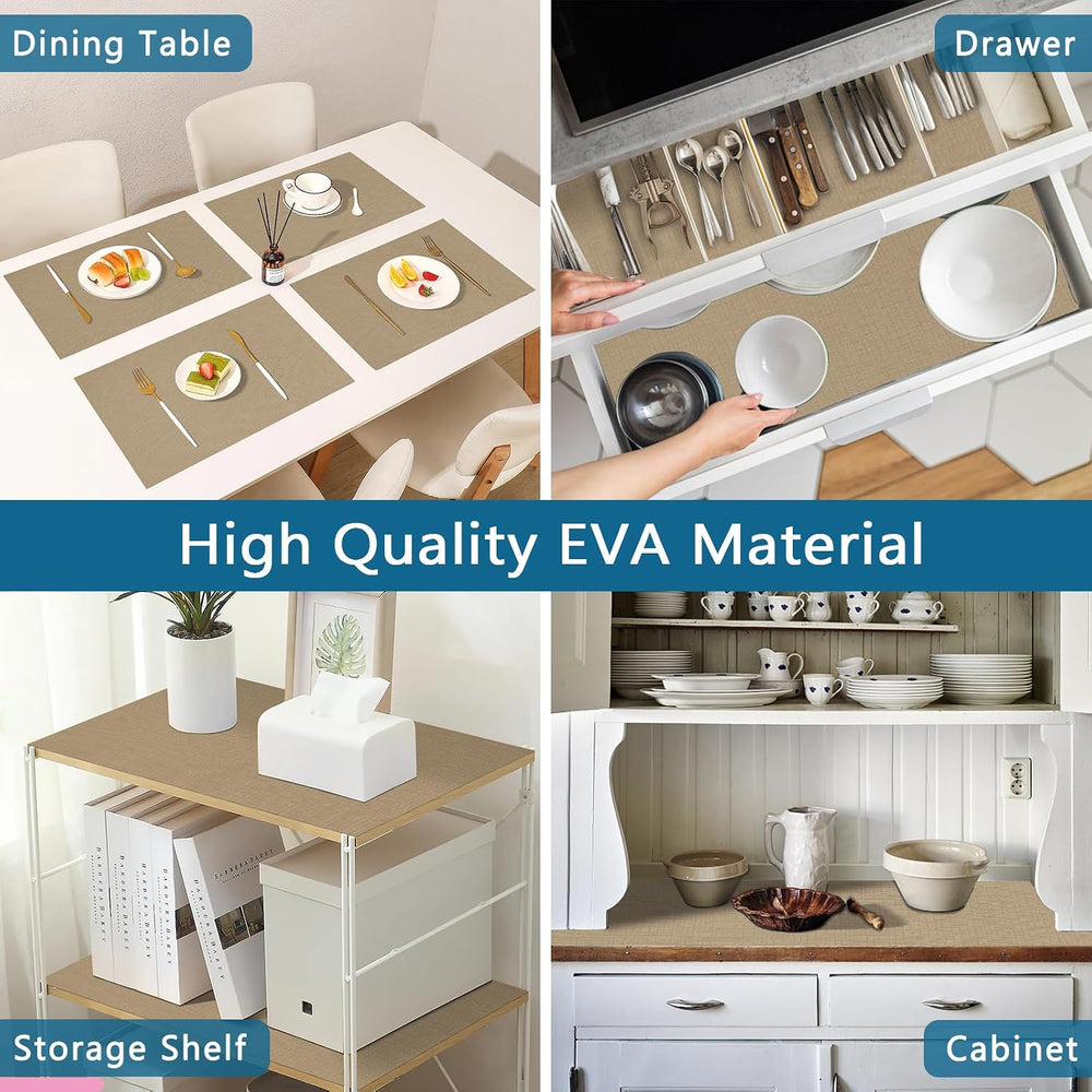 Self Adhesive Shelf Liner, 23.6" x 236.2" Peel and Stick Drawer Lin...
