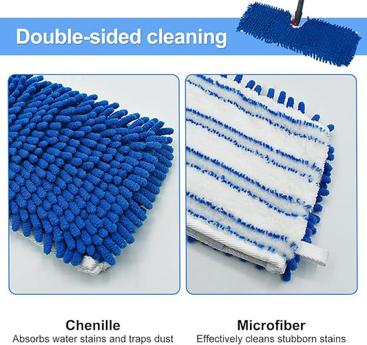 4 Pack Mop Heads Replacements for Ocedar Dual-Action Microfiber Flip Mop - Image 2