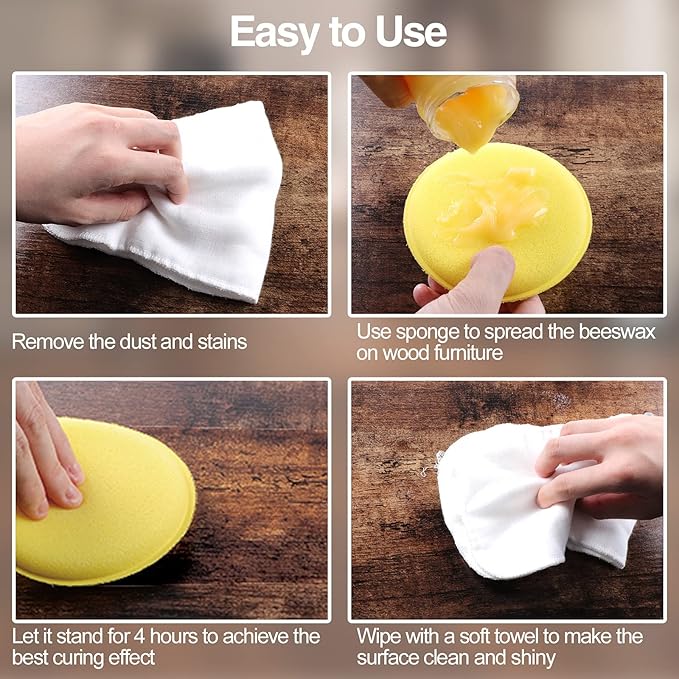 SEISSO Beeswax Furniture Polish, Natural Wood Seasoning Beeswax Furniture - Image 7