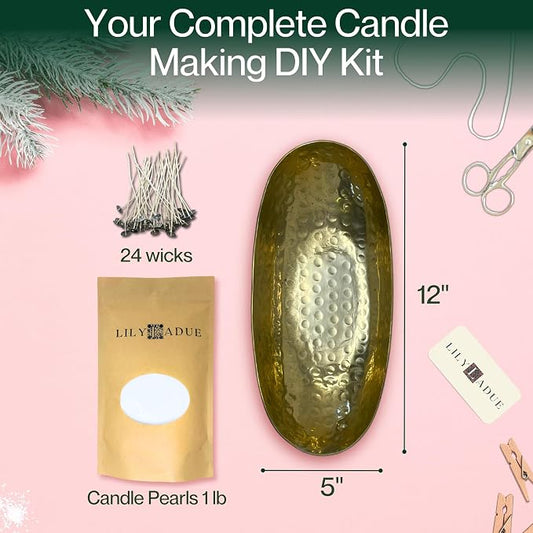 LILY LADUE Sand Candle Kit - 1Lb/16Oz Pearled Candles Sand and Wicks - Image 2