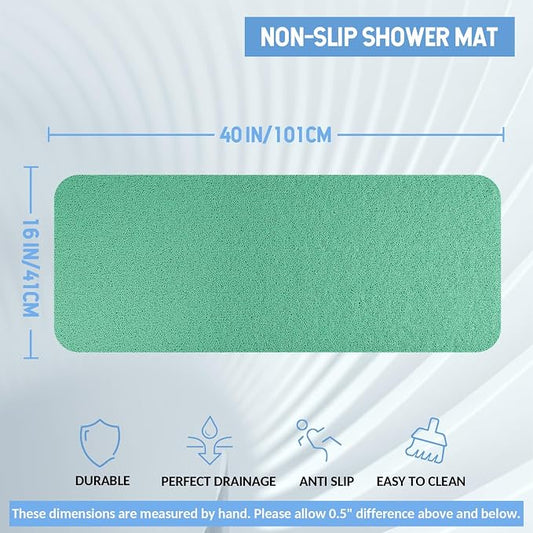 Non-Slip Bathtub Mat, Anti Slip Shower Mat, Fast Drying Bathtub Mats, Foot - Image 2