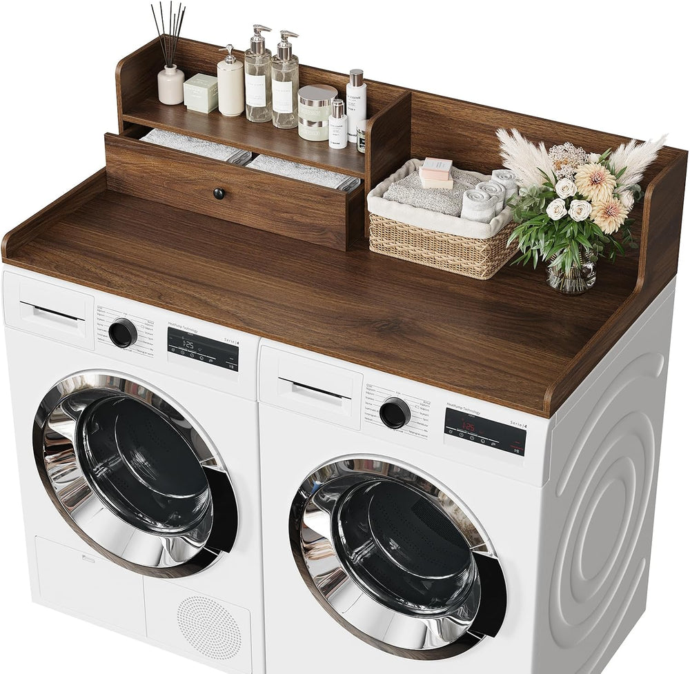 Washer Dryer Countertop with Drawer - Laundry Room Organization