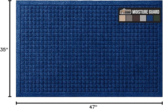 GORILLA GRIP Front Door Mat, Indoor Outdoor Ultra Absorbent HydroAbsorb Doormat - Image 2