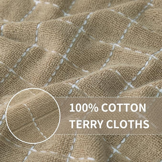 Homaxy 100% Cotton Terry Kitchen Dish Cloths, Ultra Soft and Absorbent Dish - Image 2