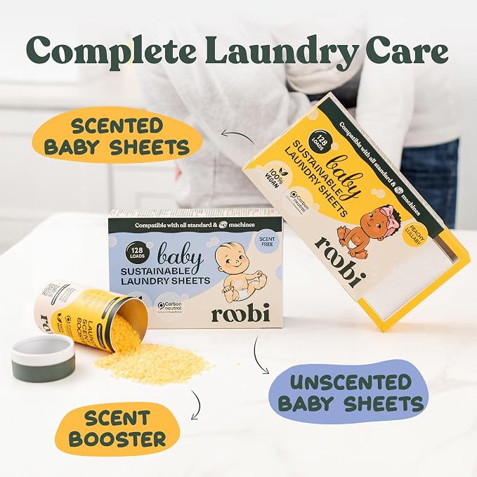 Roobi Baby Laundry Detergent Sheets. Specially Formulated - Image 9