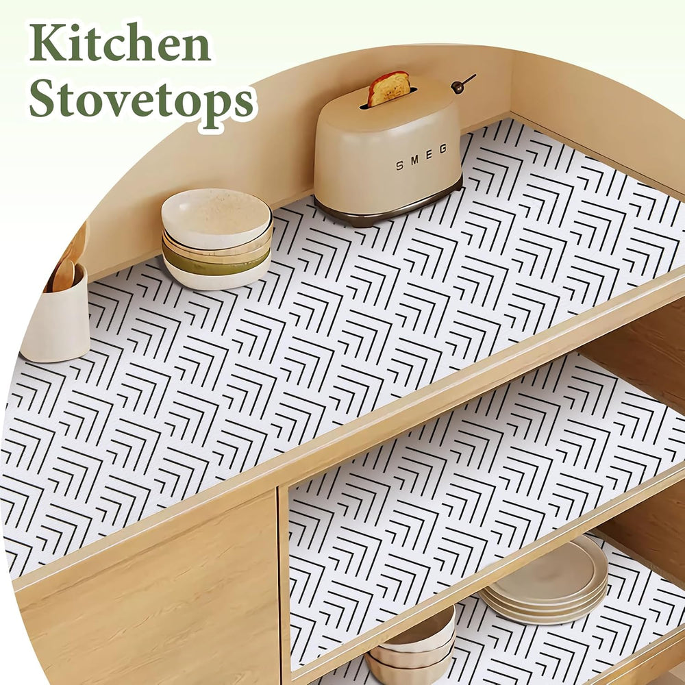 Shelf Liner for Kitchen Cabinets Non Adhesive Drawer Liner Non-Slip