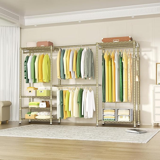 Ulif E1 Heavy Duty Closet Garment Rack, 6 Tiers Adjustable Metal Freestanding - Image 2