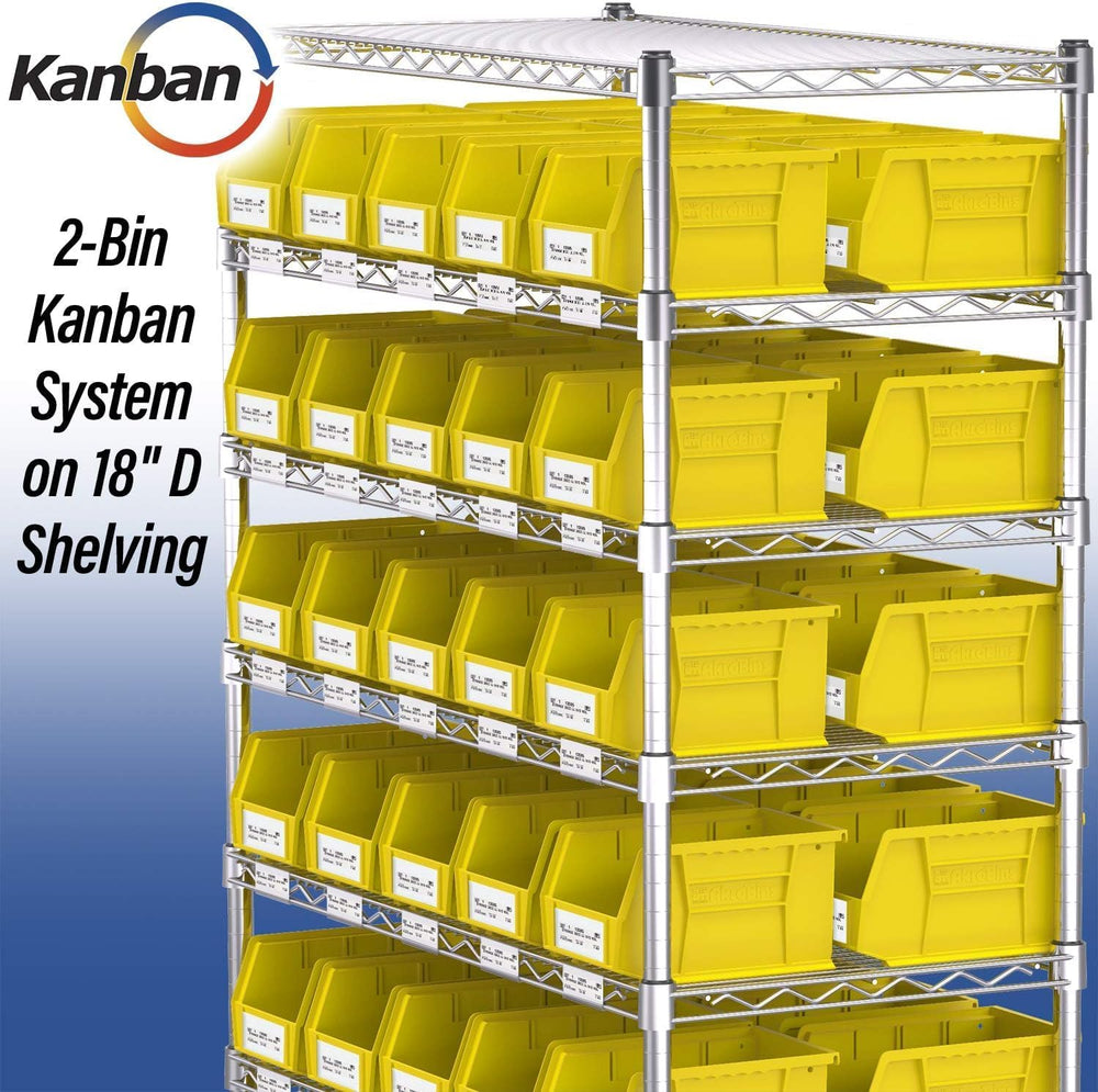 Akro-Mils 30237 AkroBins Plastic Storage Bins, 9"x6"x5", Clear...