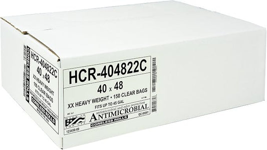 Aluf Plastics High Density Trash Bags, 45 Gallon, 22 Micron, - Image 2