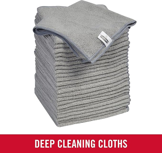Rubbermaid All Purpose Microfiber Cleaning Cloth Towels, 50 Pack, Non-Scratch - Image 2