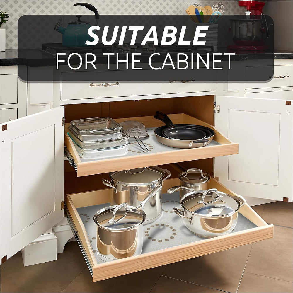 12X120 Inch Shelf Liner for Kitchen Cabinets, PVC Drawer Liner for Dresser No...