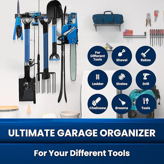 Garage Storage, Garage Organization, Garage Tool Organizer Wall Mount, Garden - Image 2