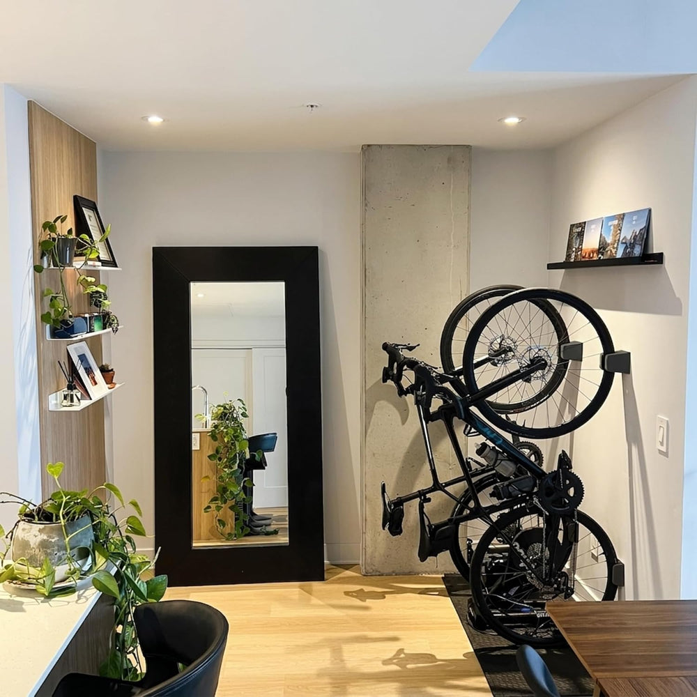 Bike Wall Mount Rack for Road & Hybrid Bikes – Vertical Bike Storage