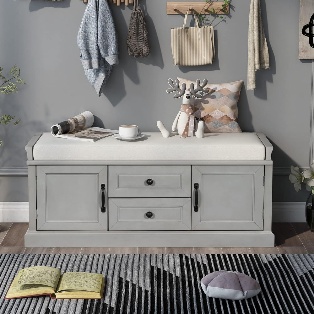 Storage Bench Entryway Bench Shoe Bench Storage Ottoman Cabinet