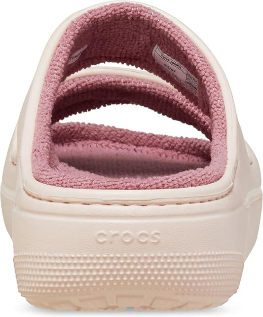 Crocs Unisex Adult Classic Cozzzy Towel Sandals, Fuzzy Slippers and Slides - Image 2