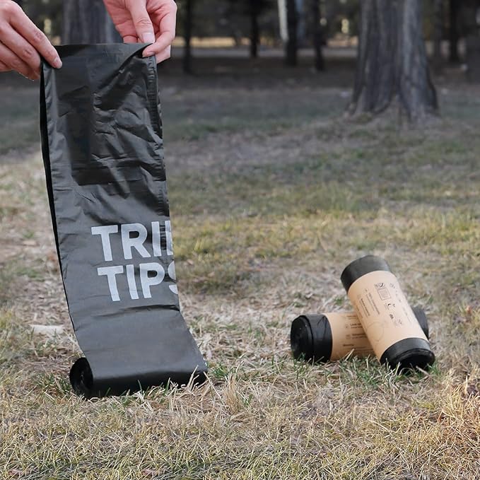 TRIPTIPS Biodegradable Portable Toilet Bags 8 Gallon|40 Count Camping Toilet - Image 6