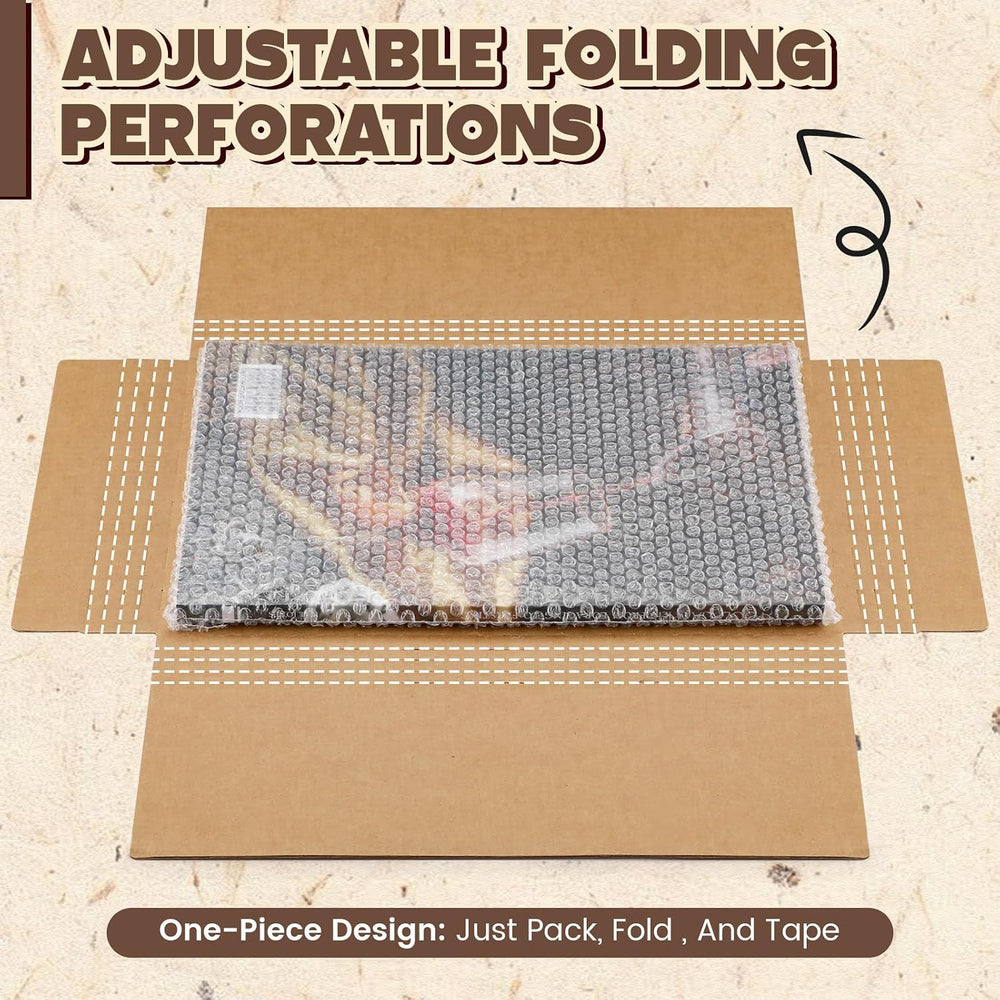 Fullhawl 30 Pack Comic Book Mailers, Brown, 7.8 x 11 x 1.2 Inch