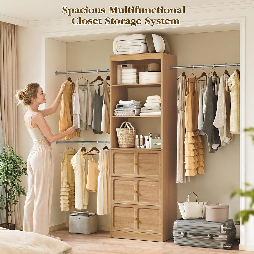 HLR 4 - 10 FT Mid-Century Modern Closet Organizer System