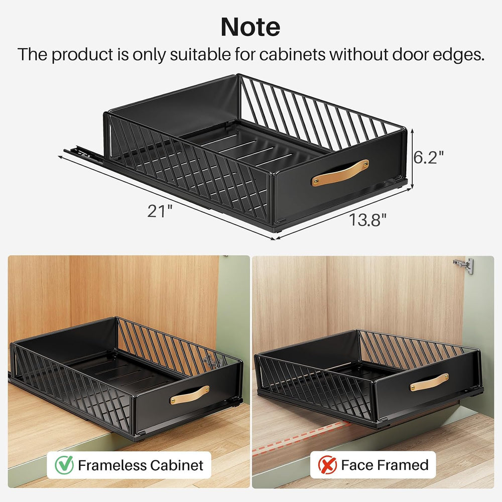 Pull out Cabinet Organizer,Heavy Duty Slide out Pantry Shelves Drawer Storage...