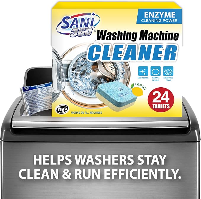 SANI 360° Washing Machine Cleaning tablets, 24 pack is Formulated - Image 7