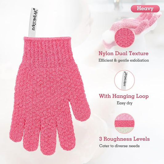 Evridwear Exfoliating Glove Shower Gloves Exfoliate Dead Skin - Image 2