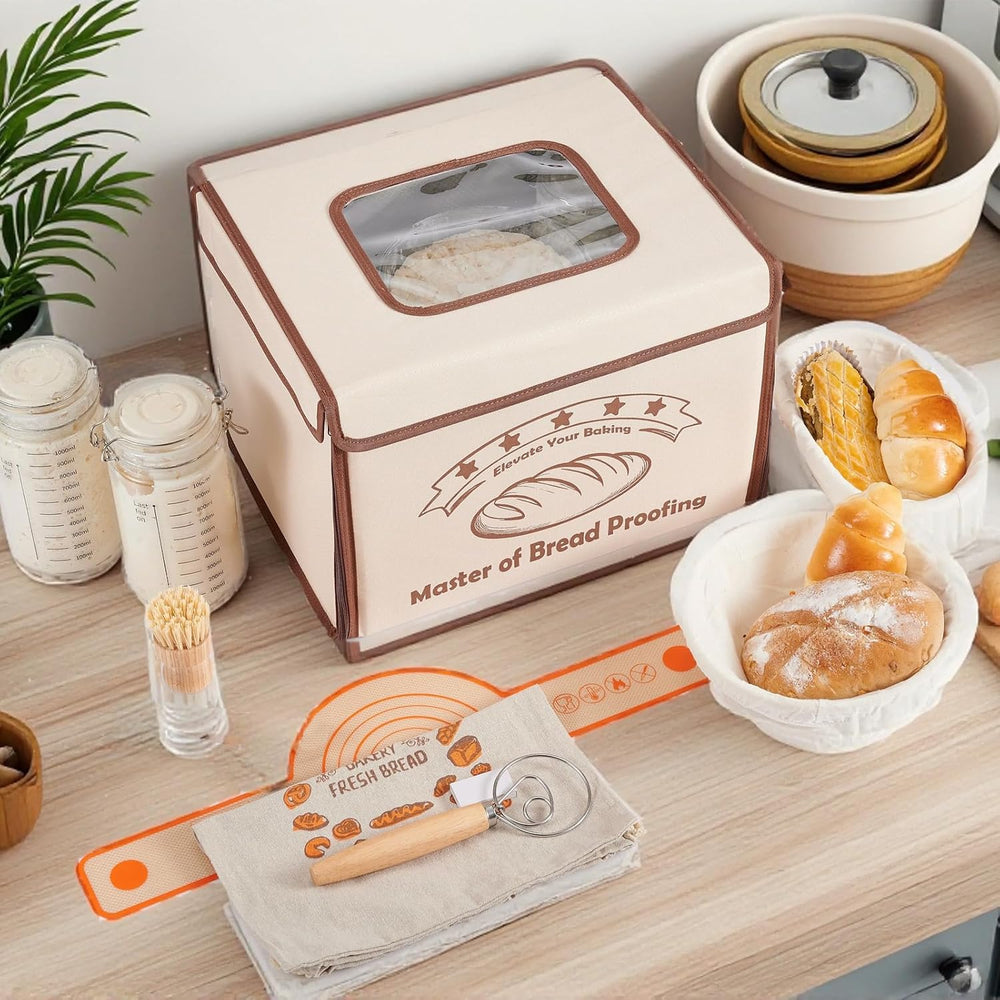 Bread Proofing Box Folding with 50-113℉ Temp Control & 48H Timer Warming