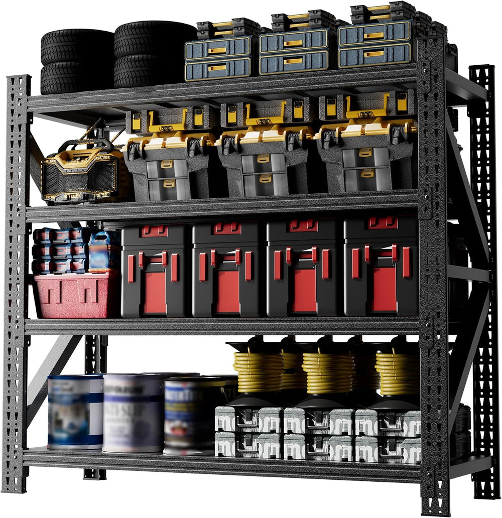 Heavy Duty Garage Shelving, Metal Storage Shelves, 5000 LBS