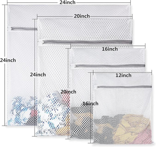 4Pcs Durable Honeycomb Mesh Laundry Bags - Image 2