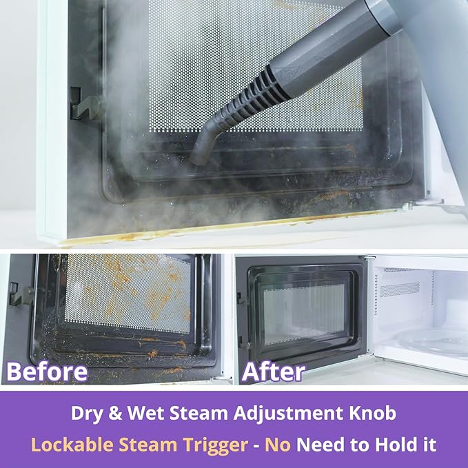 Steam Cleaner Handheld: 1200W Fast 10-Sec Heat-Up-750mL Tank-No Cooling-Refill - Image 4