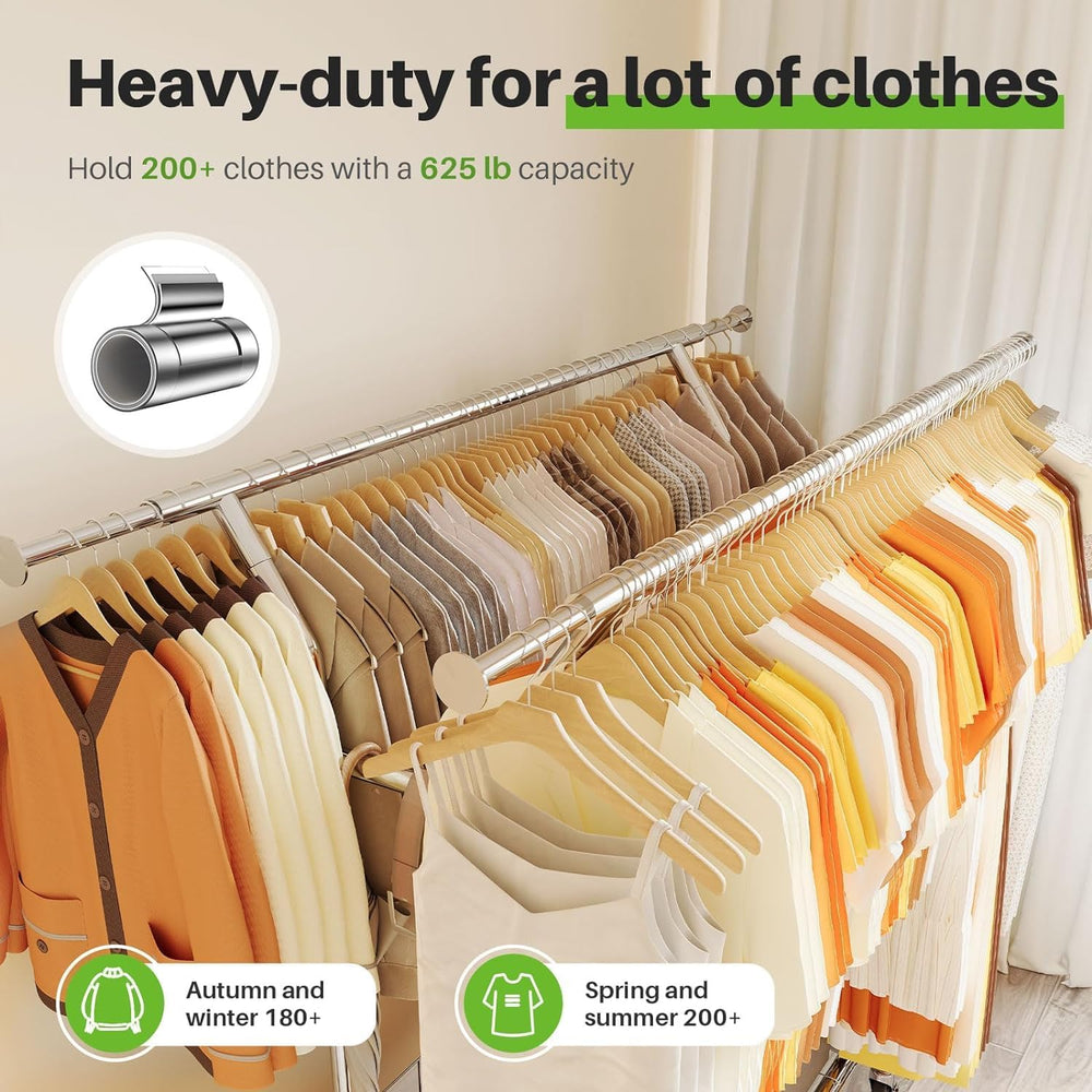 HOKEEPER Clothing Rack Heavy Duty Clothes Rack for Hanging Clothes Adjustable...