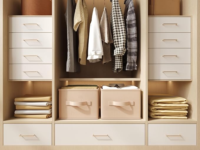 Storage Bins, Fabric Satin Storage Baskets - Image 8