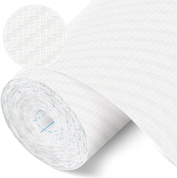 Self-Adhesive Shelf Liner Kitchen Liner, Waterproof Backed Paper Easy Peel and