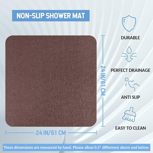 Non-Slip Bathtub Mat, Anti Slip Shower Mat, Fast Drying Bathtub Mats, Foot - Image 2
